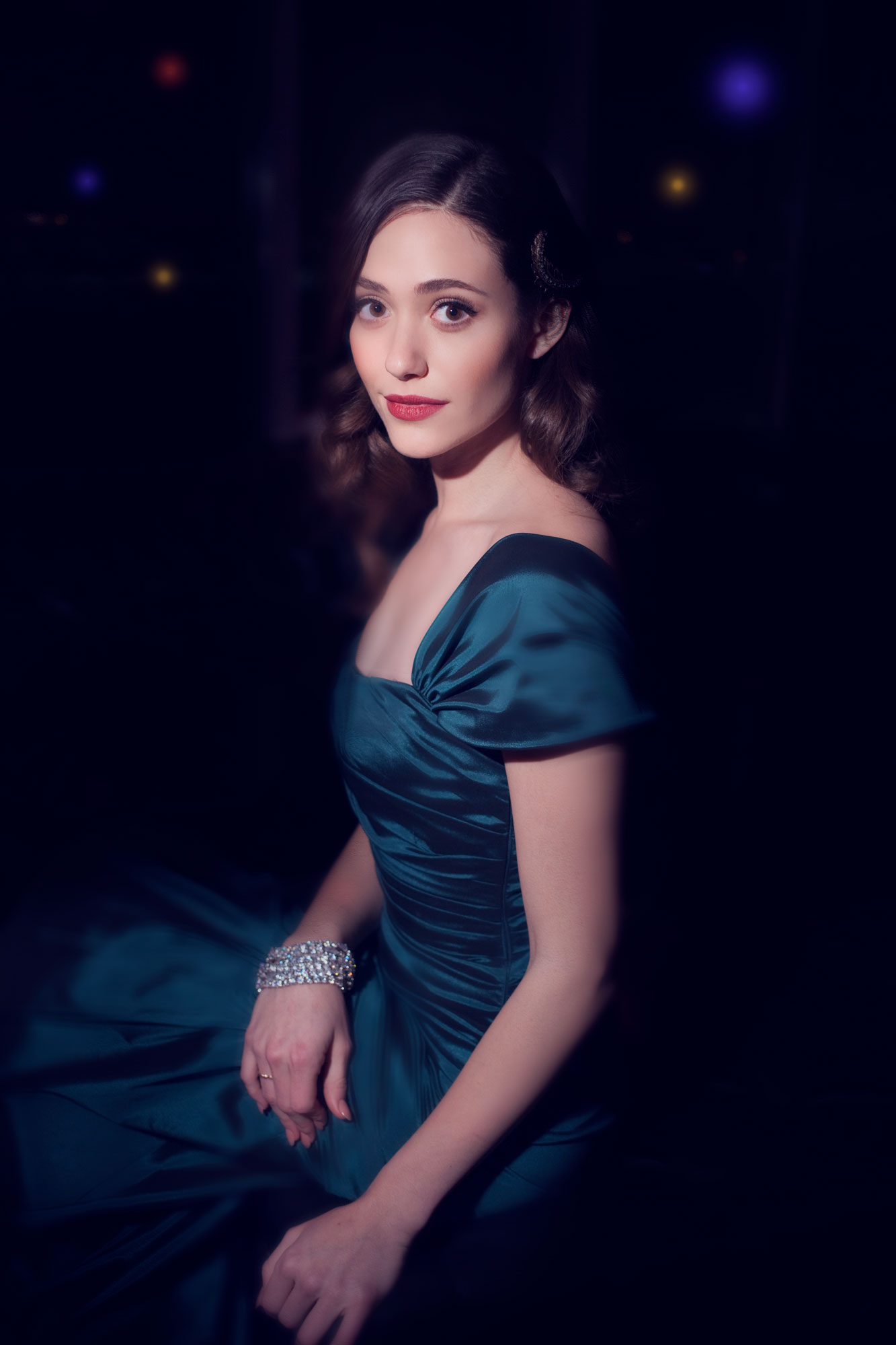 Editorial photography of Emmy Rossum for Manhattan Magazine by Jeff Fried an editorial photography expert - this example uses hard light