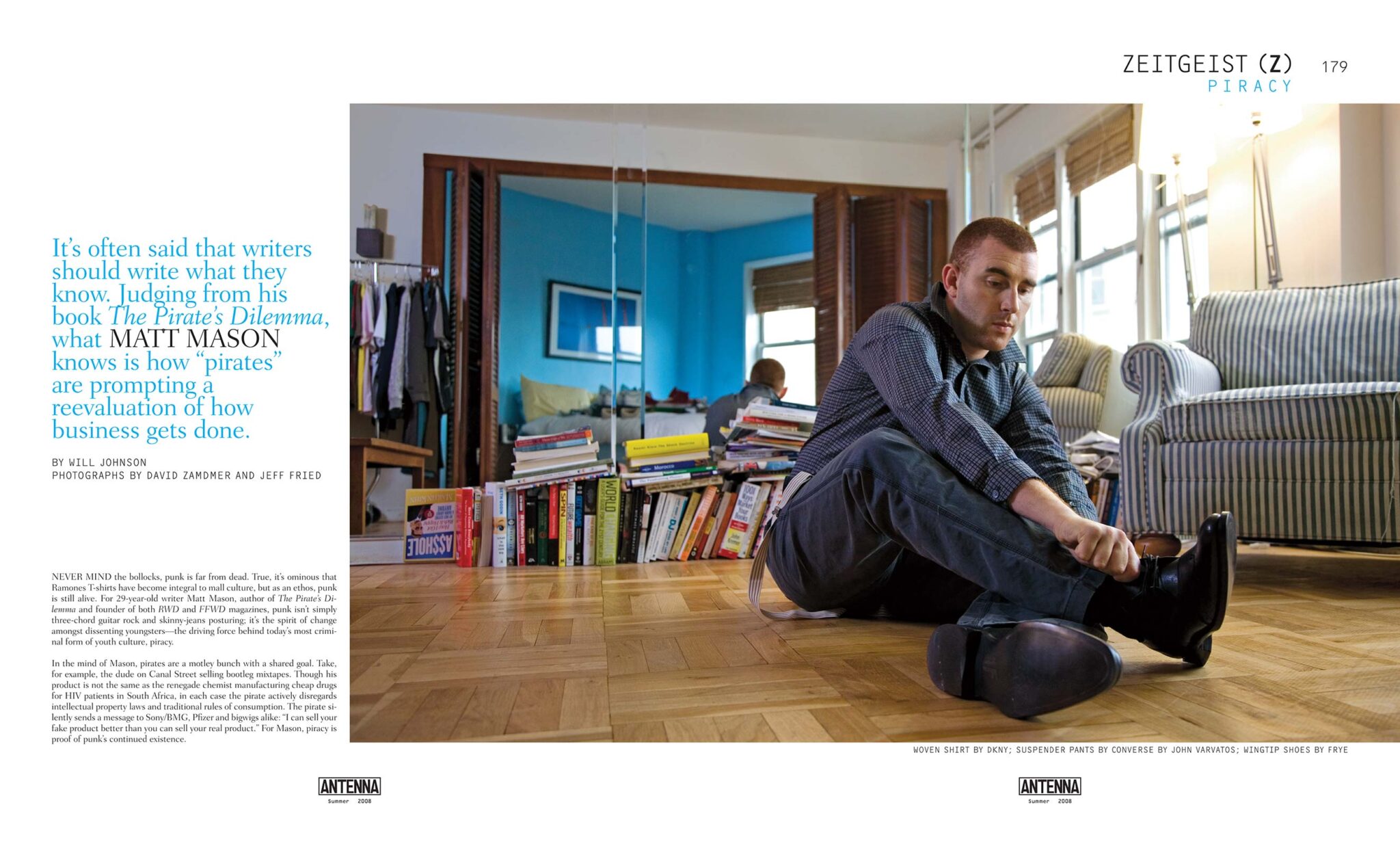 Editorial Photography of Matt Mason for Antenna Magazine