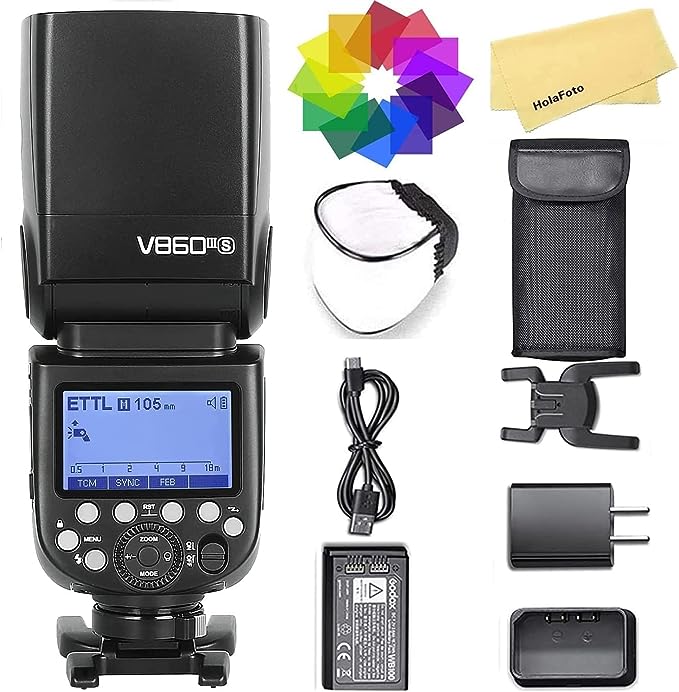 what comes with the Godox V860III on amazon