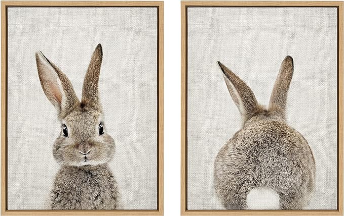 cute poster of bunny rabbit art print