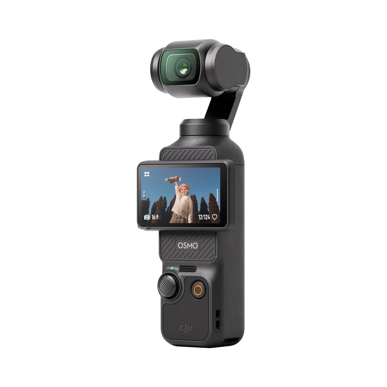 handheld Osmo Pocket 3 gimbal with built in 4k camera