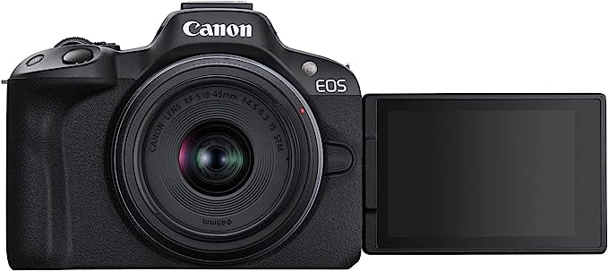 Canon EOS R50 flip out screen