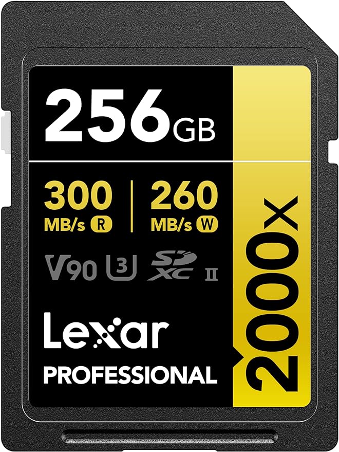 Lexar 256GB Professional 2000x SDXC Memory Card