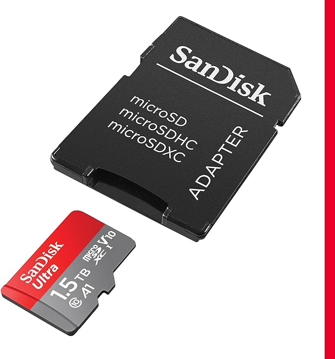 SanDisk 1.5TB Ultra microSDXC UHS-I Memory Card with Adapter