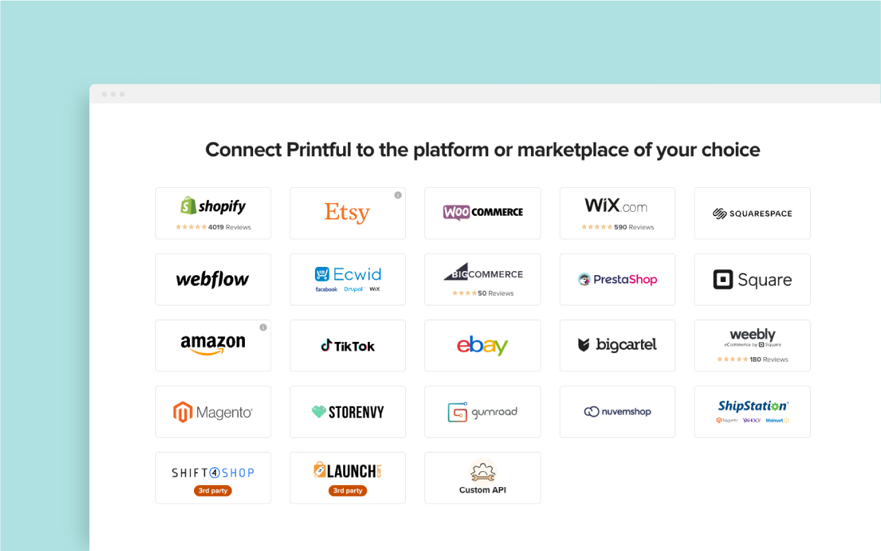 prinful platform marketplace options