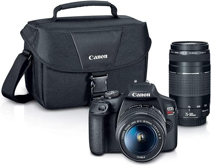 Canon EOS Rebel T7 DSLR Camera two lens kit
