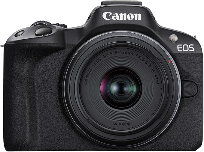 Canon R50 in black