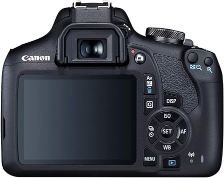 Rear view of the Canon Rebel T7