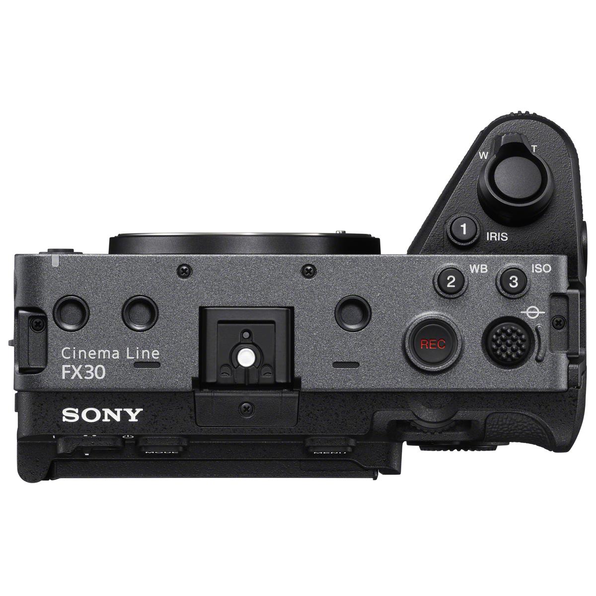 Sony FX30 top view