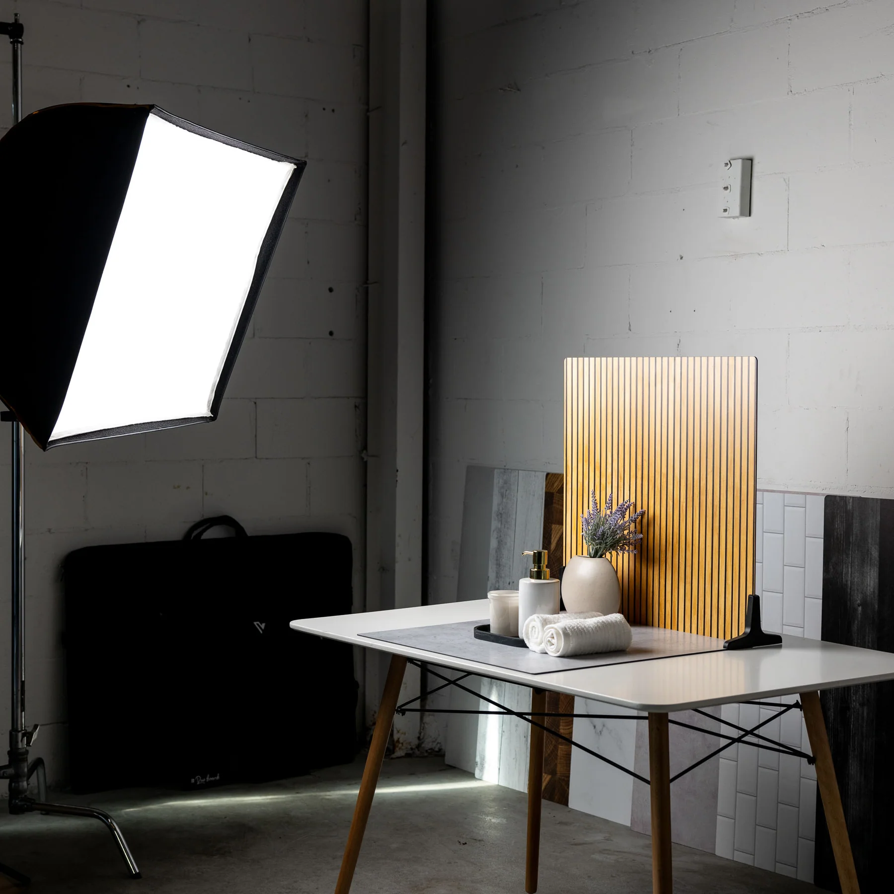 v-flat product photography backdrop example scene